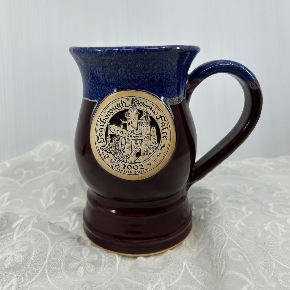 Vintage 2002 Scarborough Faire Renaissance Limited Edition Large Ceramic Mug